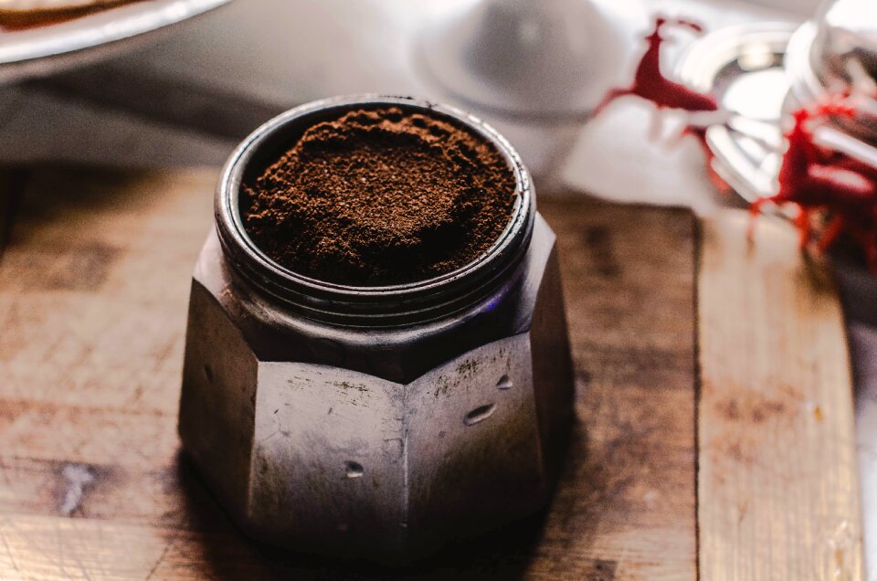 Jar brown coffee brown glass