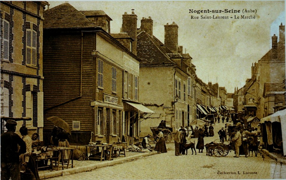 Nogent sur seine marché rue st laurent 05322