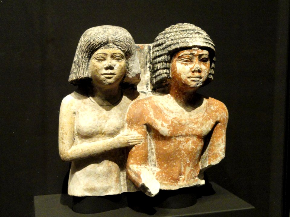 Nobleman and his wife, Egypt, Old Kingdom, 5th Dynasty, 2494-2345 BCE - Nelson-Atkins Museum of Art - DSC08100