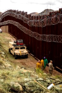 Nogales Border Wall and Concertina Wire - 33141933288