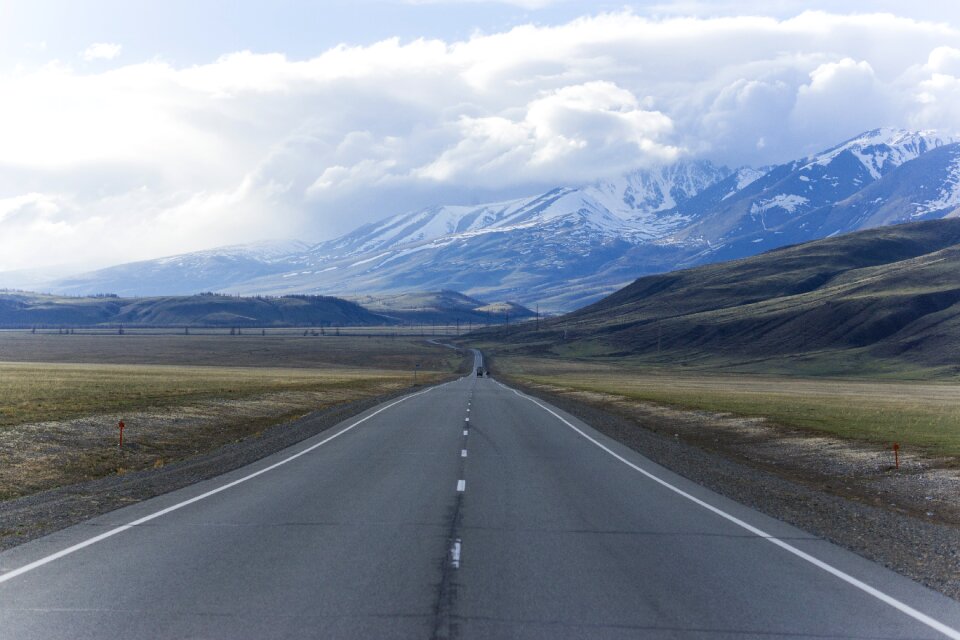 Road travel mountains