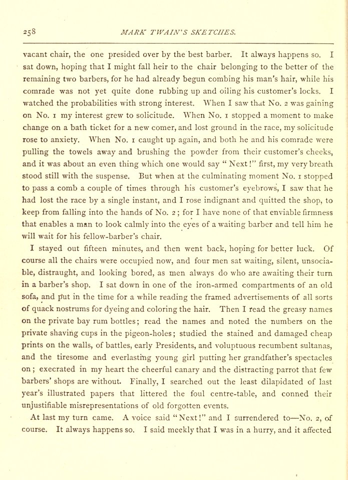 Mark Twain's Sketches, New and Old, p. 258