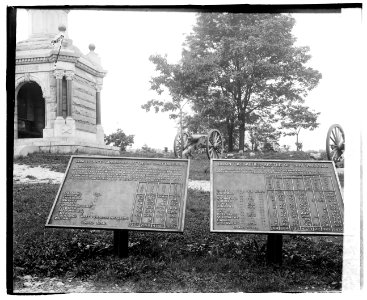 Markers showing number of casualties during the Battle of Chattanooga at Chickamauga and Chattanooga National Military Park LOC npcc.00040