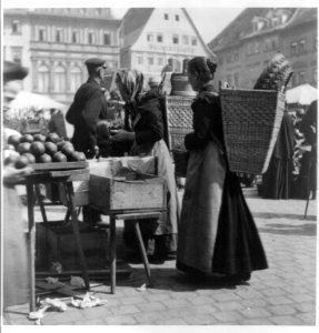 Market scene; Germany or Austria LCCN2016653106