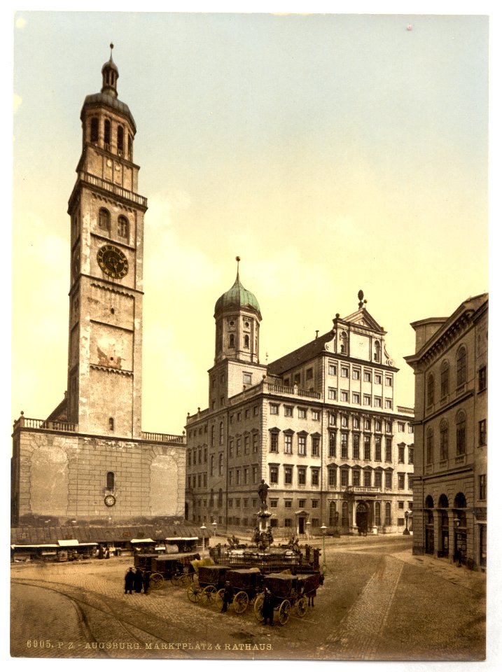 Market place, Augsburg, Bavaria, Germany-LCCN2002696106