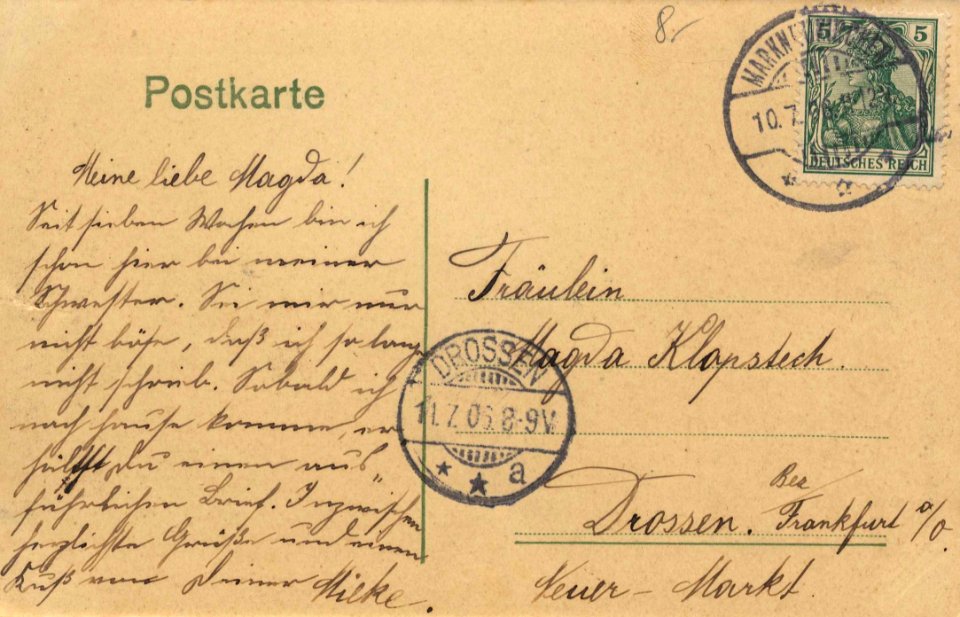 Markneukirchen, Sachsen - Stadtansicht (back) (Zeno Ansichtskarten)