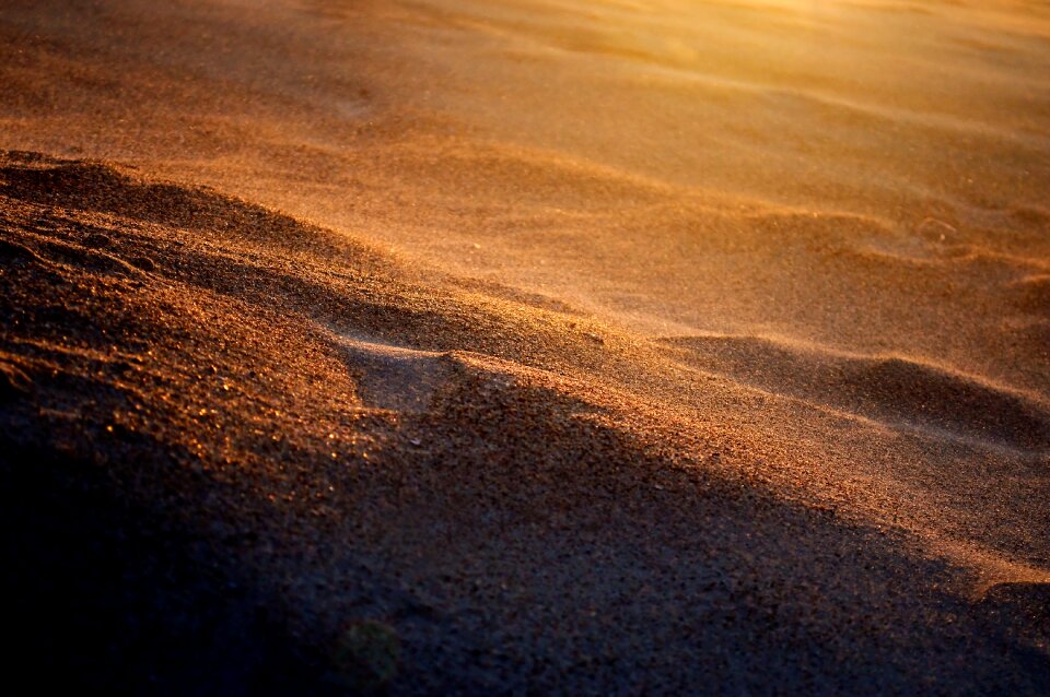 Texture the coast sunset