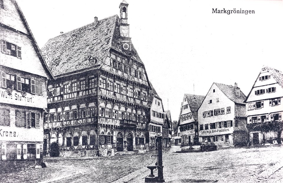 Marktplatz Markgröningen um 1900 Web