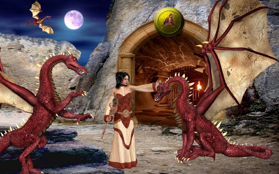 Cave dragon champion mystical