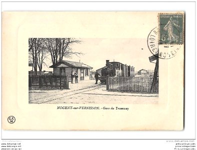 Nogent sur Vernisson la gare et le train tramway ligne de Chatillon Nogent