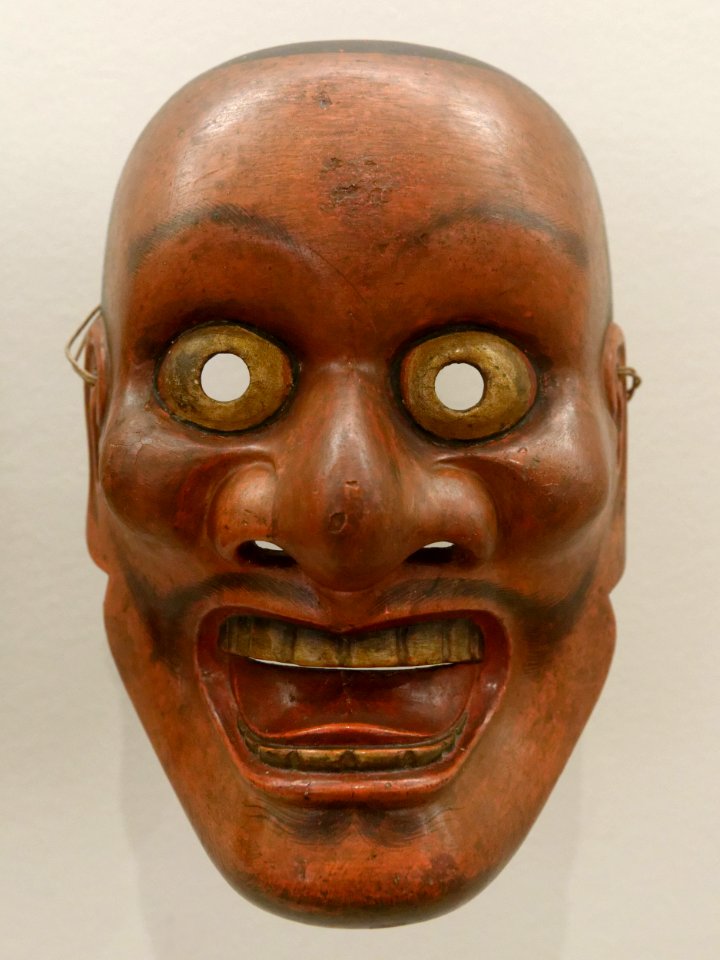 Noh mask Deme Mistunaga Guimet MA3238