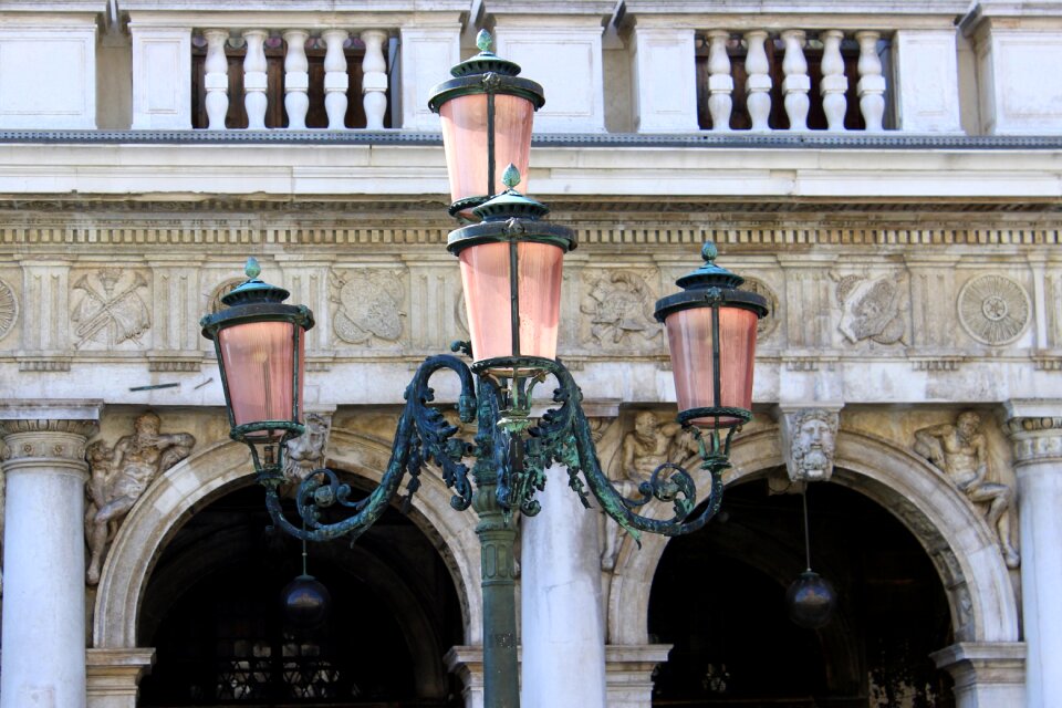 Decorated historic center venice