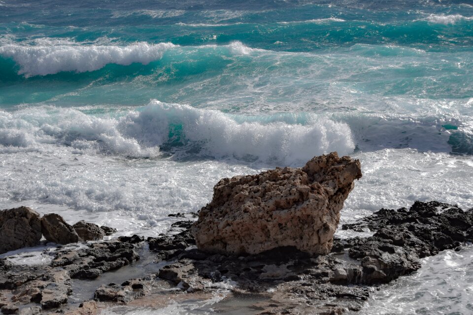 Seashore beach rock photo