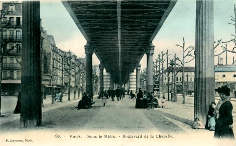 Marmuse 288 - PARIS - Sous le Métro - Boulevard de la Chapelle
