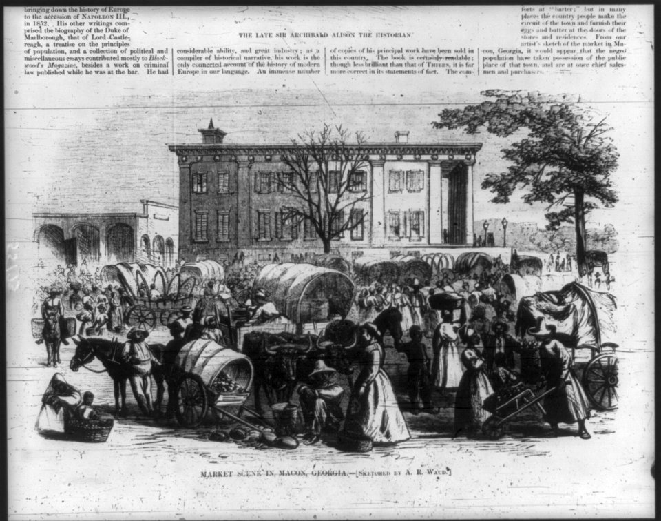 Market Scene in Macon, Georgia LCCN2004674857