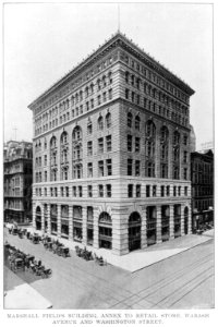 Marshall Field's Building, annex to retail store, Wabash Avenue and Washington Street, Chicago, Ill. LCCN2007675571