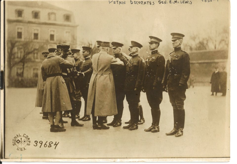 Marshall Petain Decorates Gen. Lewis