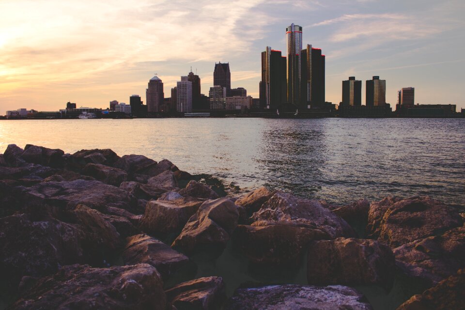 City urban skyline