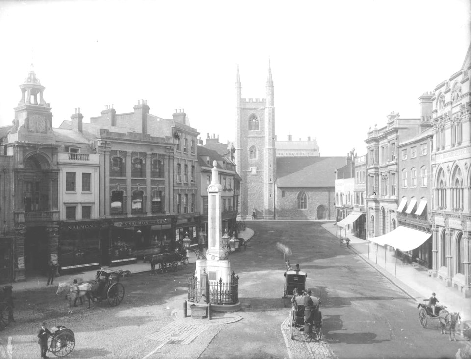 Market Place, Reading, c. 1875
