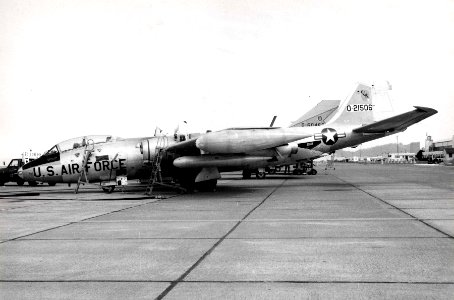 Martin EB-57B Canberra side view from the 4577 Defense Systems Evaluation Group (DSEG), on July 15, 1969 (originally B-57B SN 52-1506) 061026-F-1234P-009