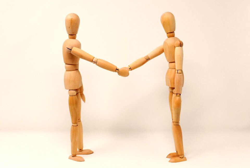 Shaking hands friendship welcome photo