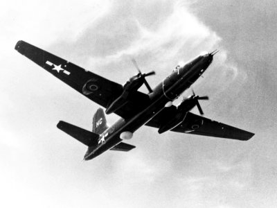 Martin P4M-1 Mercator of VP-21 in flight c1951 photo