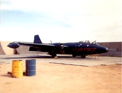 Martin RB-57E -Patricia Lynn- 3-4 front view at Da Nang AB, South Vietnam, January 1960 61031-F-1234P-010