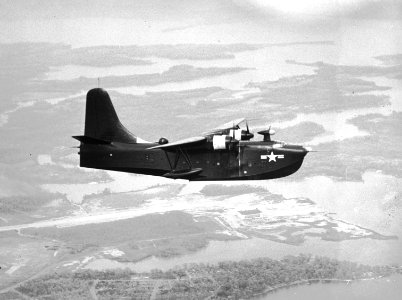 Martin XP5M-1 Marlin prototype in flight on 23 June 1948 photo