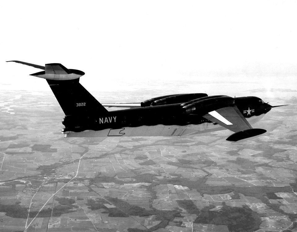 Martin YP6M-1 Seamaster in flight