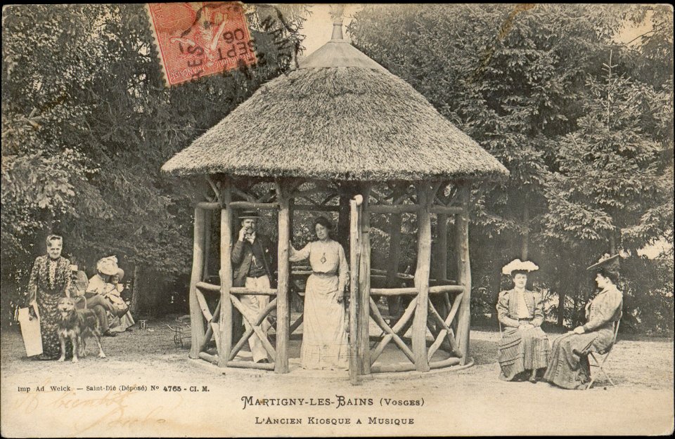 Martigny-les-Bains (Vosges), L'Ancien Kiosque à musique CP 4619 PsurR