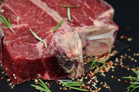 Steak pork red meat