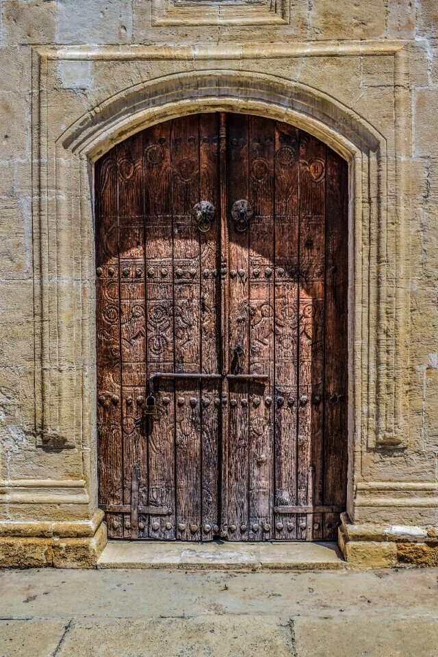 Door wooden gate photo