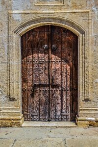 Door wooden gate photo