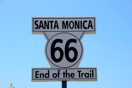 Highway sign travel photo