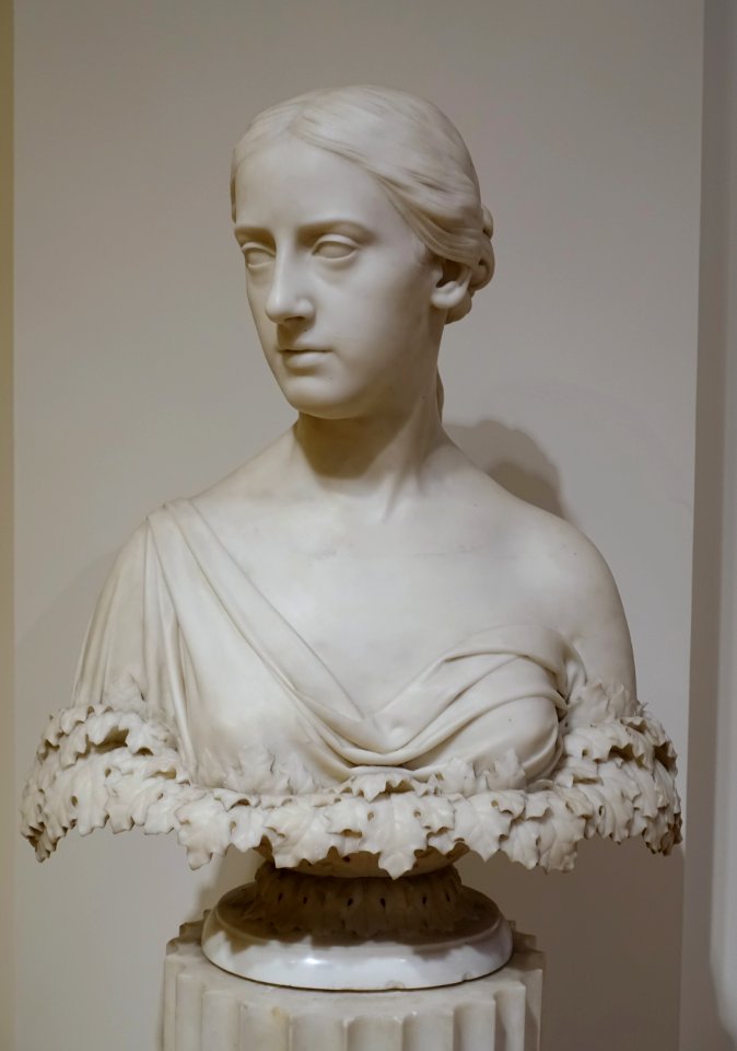 Martha Endicott Peabody by Hiram Powers, 1844, marble - Peabody Essex Museum - DSC06966