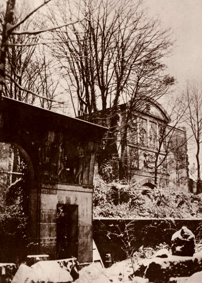 Marville, Charles - Im Garten der Ecole des Beaux Arts in Paris (Zeno Fotografie)