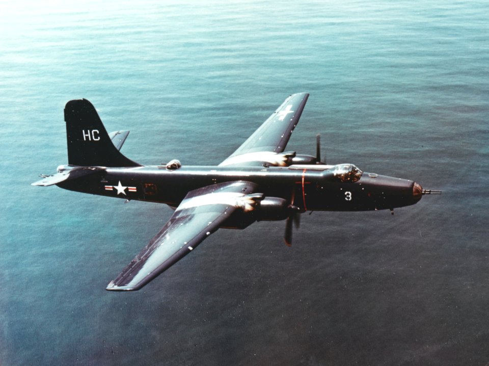 Martin P4M-1 Mercator of VP-21 in flight in the early 1950s (NH 101801-KN)