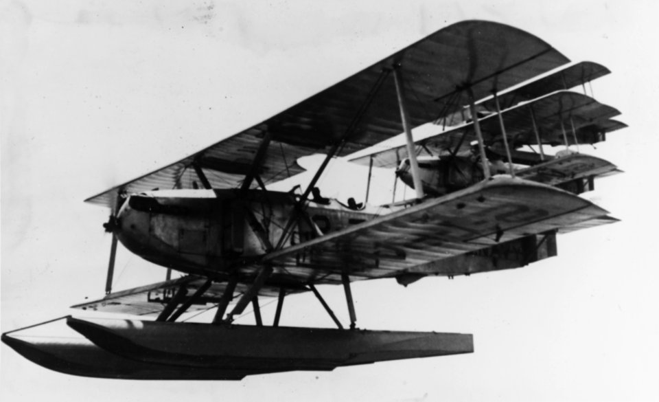 Martin SC of VT-2B in flight in the 1920s