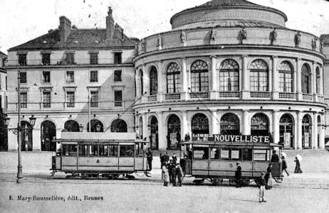 Mary-Rousselière 1022 - RENNES - Le Théatre (Détail)