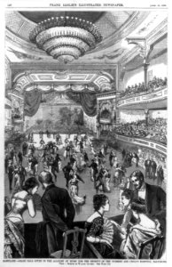 Maryland - Grand ball given in the Academy of Music for the benefit of the Nursery and Child's Hospital, Baltimore - from a sketch by Walter Goater. LCCN96506904