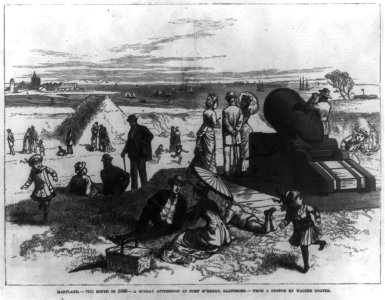 Maryland - the South in 1880 - a Sunday afternoon at Fort M'Henry, Baltimore LCCN2002709536