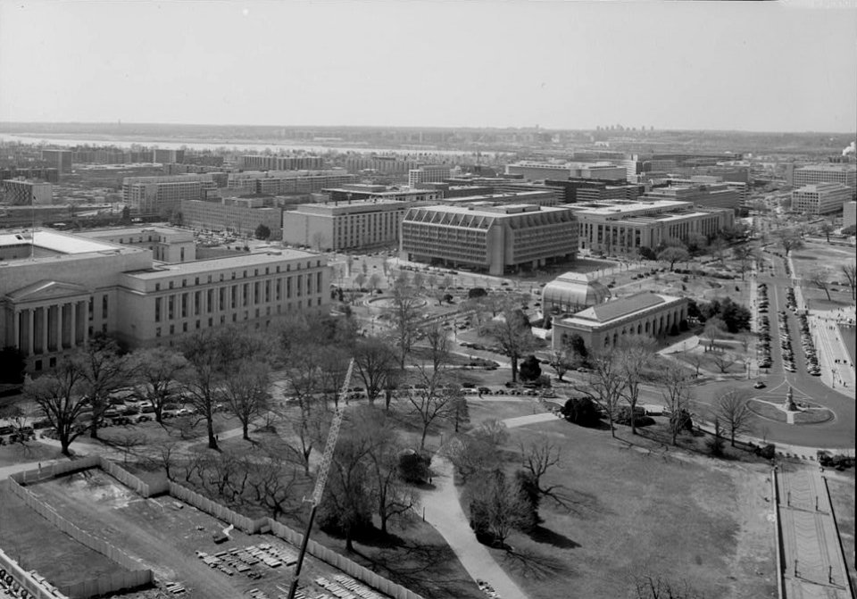 MARYLAND AVENUE, LOOKING SOUTHWEST FROM THE CAPITOL DOME