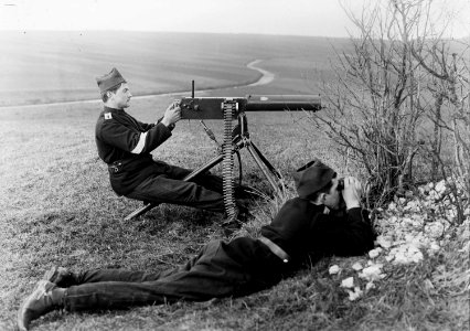 Maschinengewehr der Kavallerie Mitrailleure - CH-BAR - 3238396