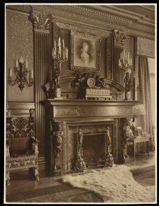 Mary Scott Townsend house, Washington, D.C. Library fireplace LCCN2001698327