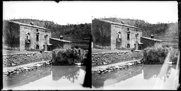 Masia i bassa d'aigua a Solsona