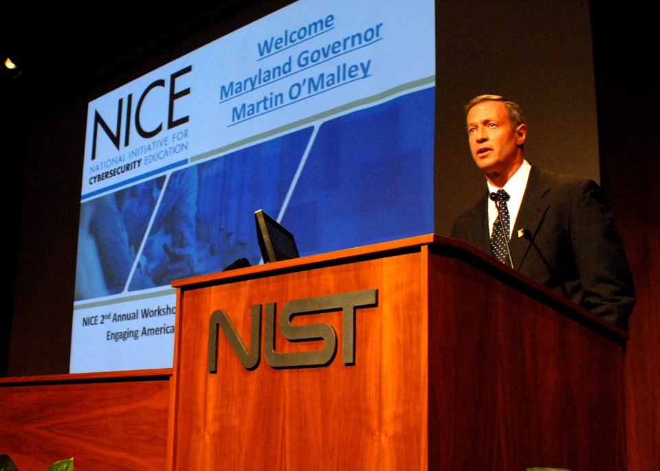Maryland Governor Martin O'Malley spoke at NIST