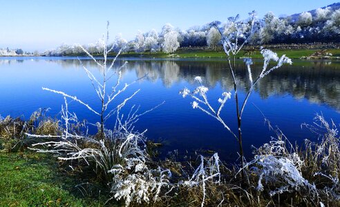 France frozen lake nature