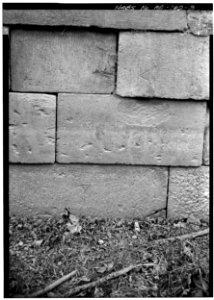 Masons marks on C and O Canal Lock masonry from HABS photo