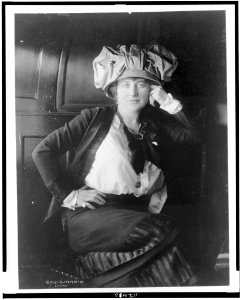 Mary Garden, three-quarter length portrait, seated, facing front LCCN94510520 photo