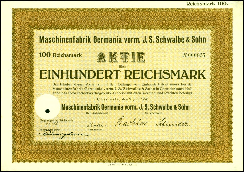 Maschinenfabrik Germania 1928